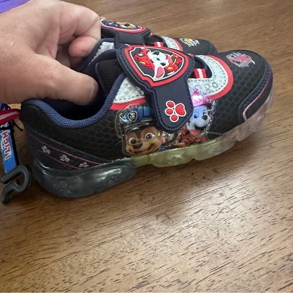 Paw Patrol Kids Sneakers - Black, Red, and Blue light up - Picture 11 of 11